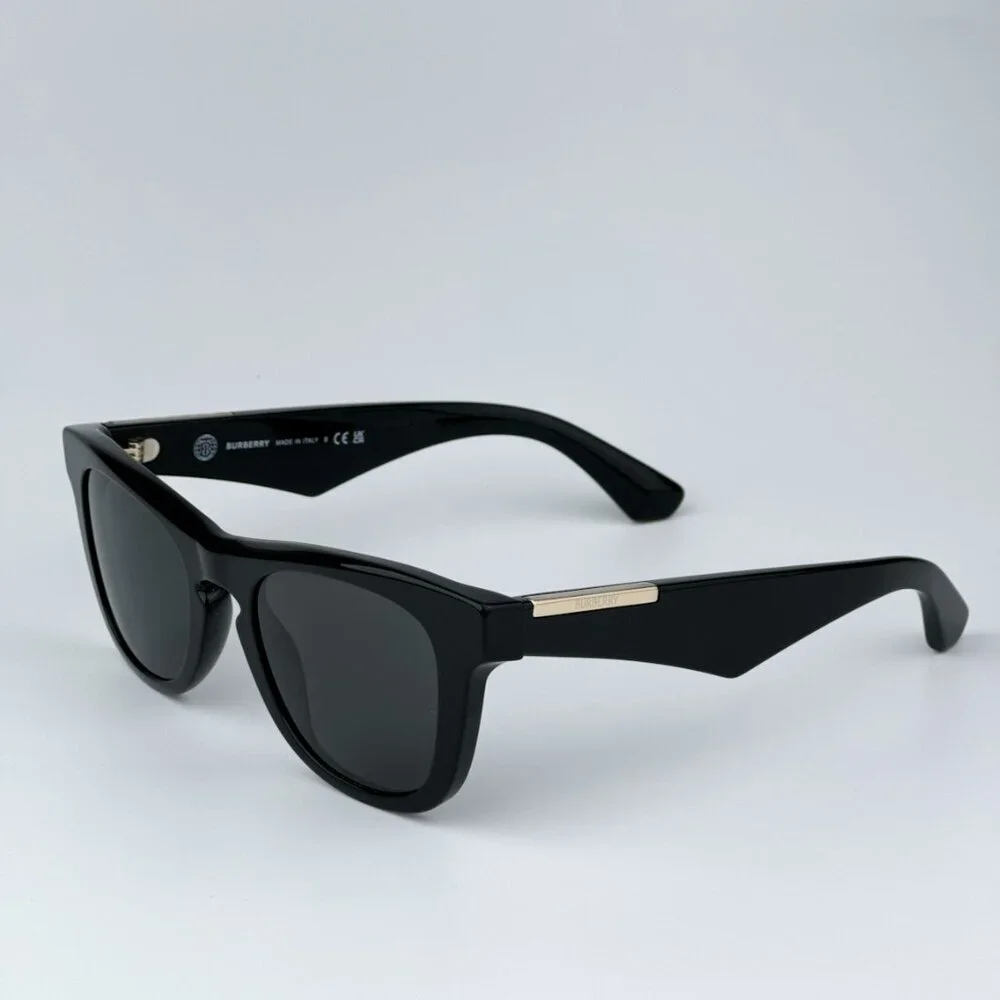 Burberry BE4426 300187 BRAND NEW Sunglasses Black Grey Square Unisex